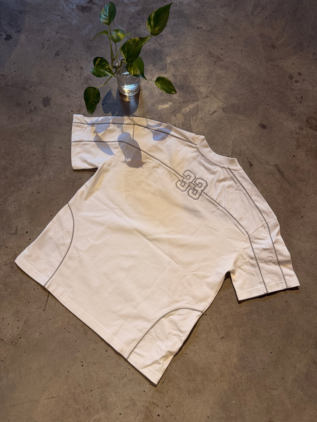 White Grey ‘33' Oversized T-Shirt