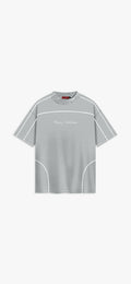 Grey White ‘33' Oversized T-Shirt