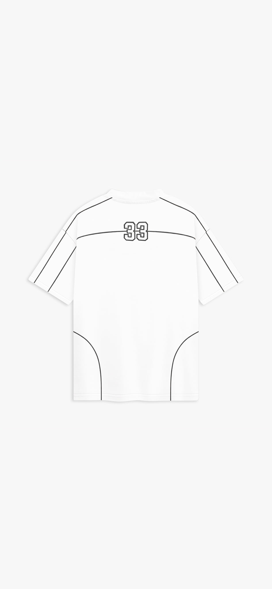White Black ‘33' Oversized T-Shirt