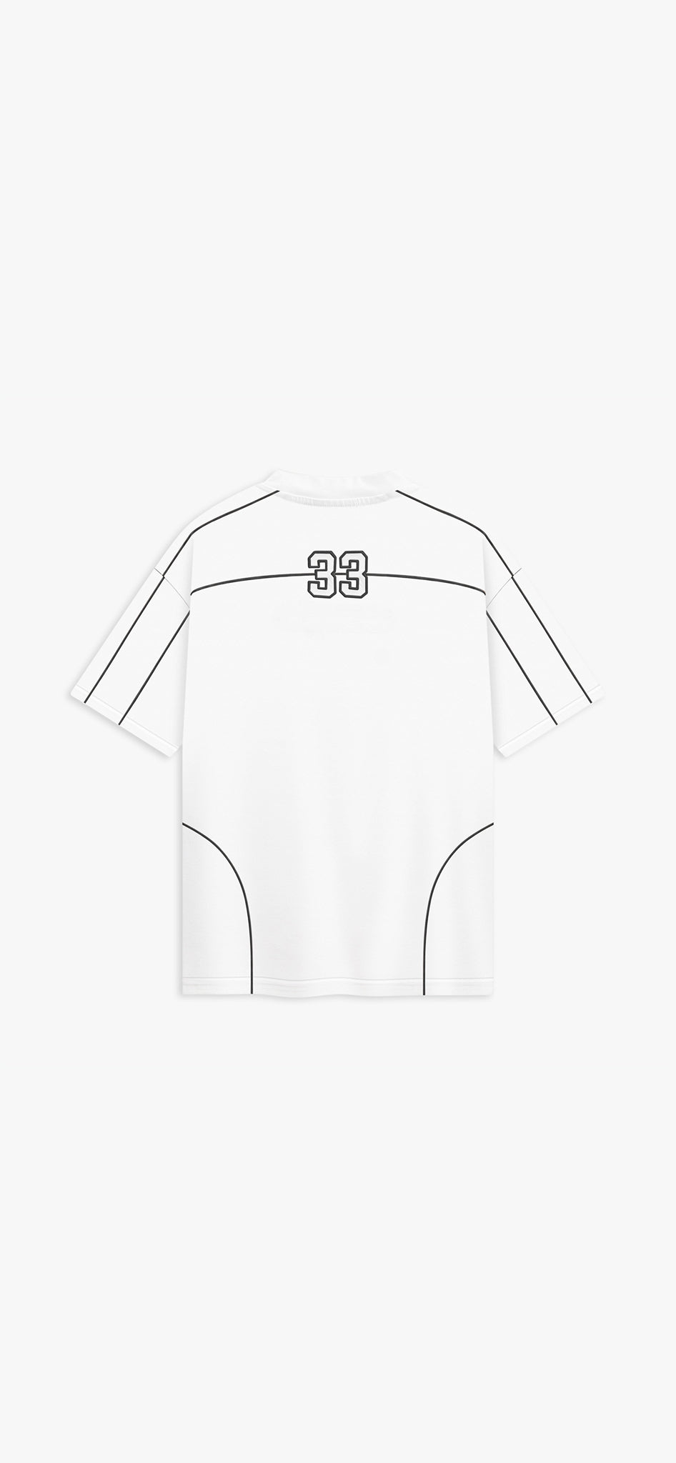 White Grey ‘33' Oversized T-Shirt