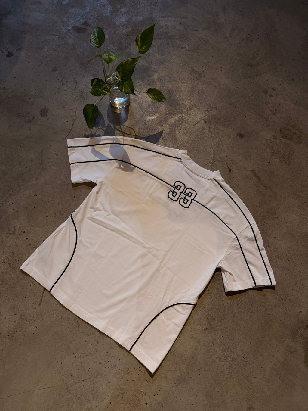 White Black ‘33' Oversized T-Shirt