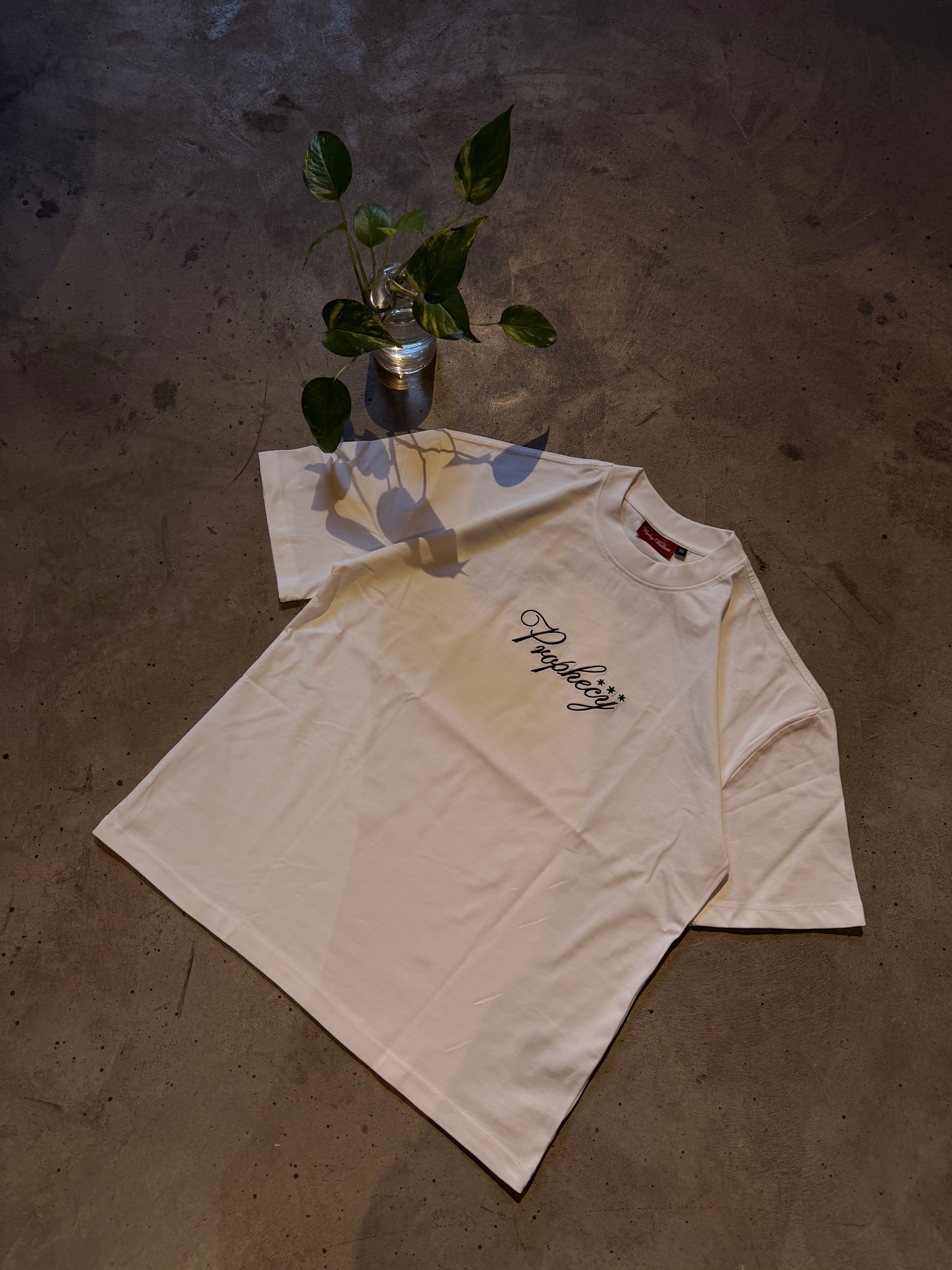 White 'Outlaw' Oversized T Shirt