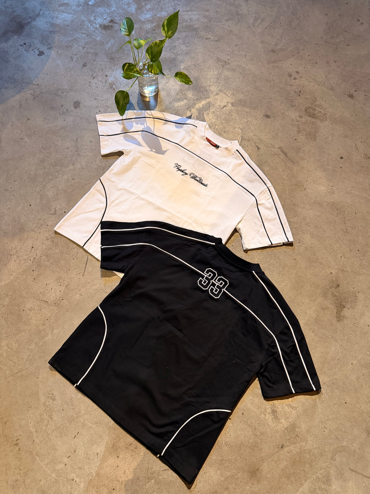 White Black ‘33' Oversized T-Shirt