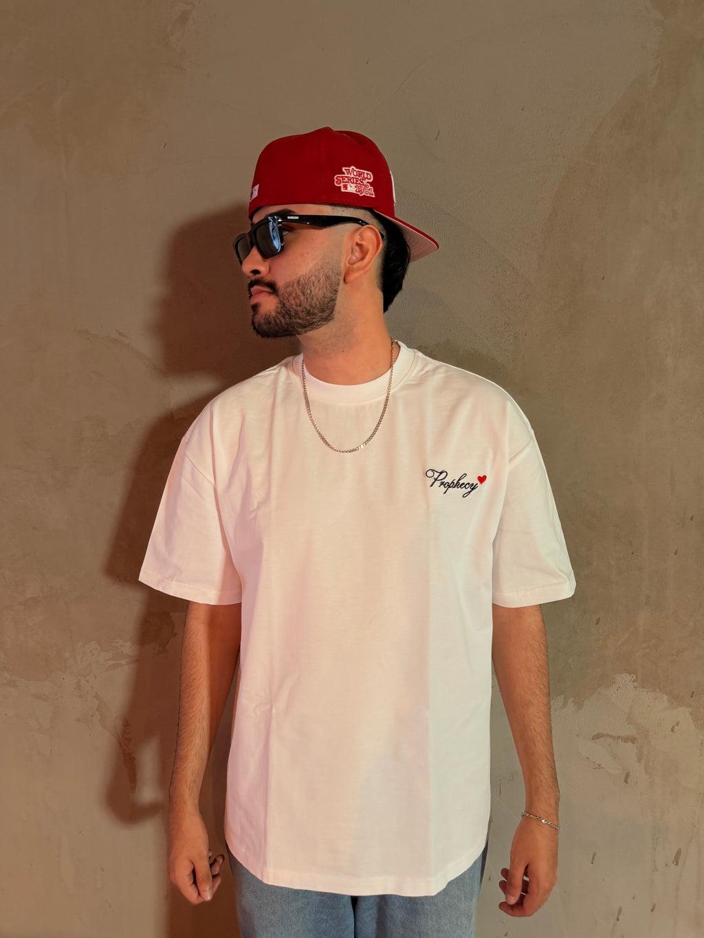 White 'Signature' Oversized T Shirt