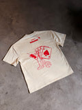 Cream 'Casino' Oversized T Shirt