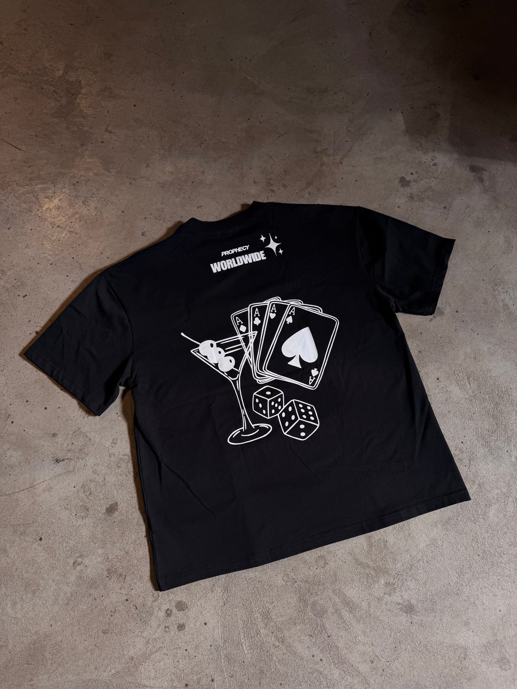 Onyx ' Casino' Oversized T Shirt