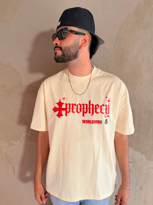 Cream 'Casino' Oversized T Shirt