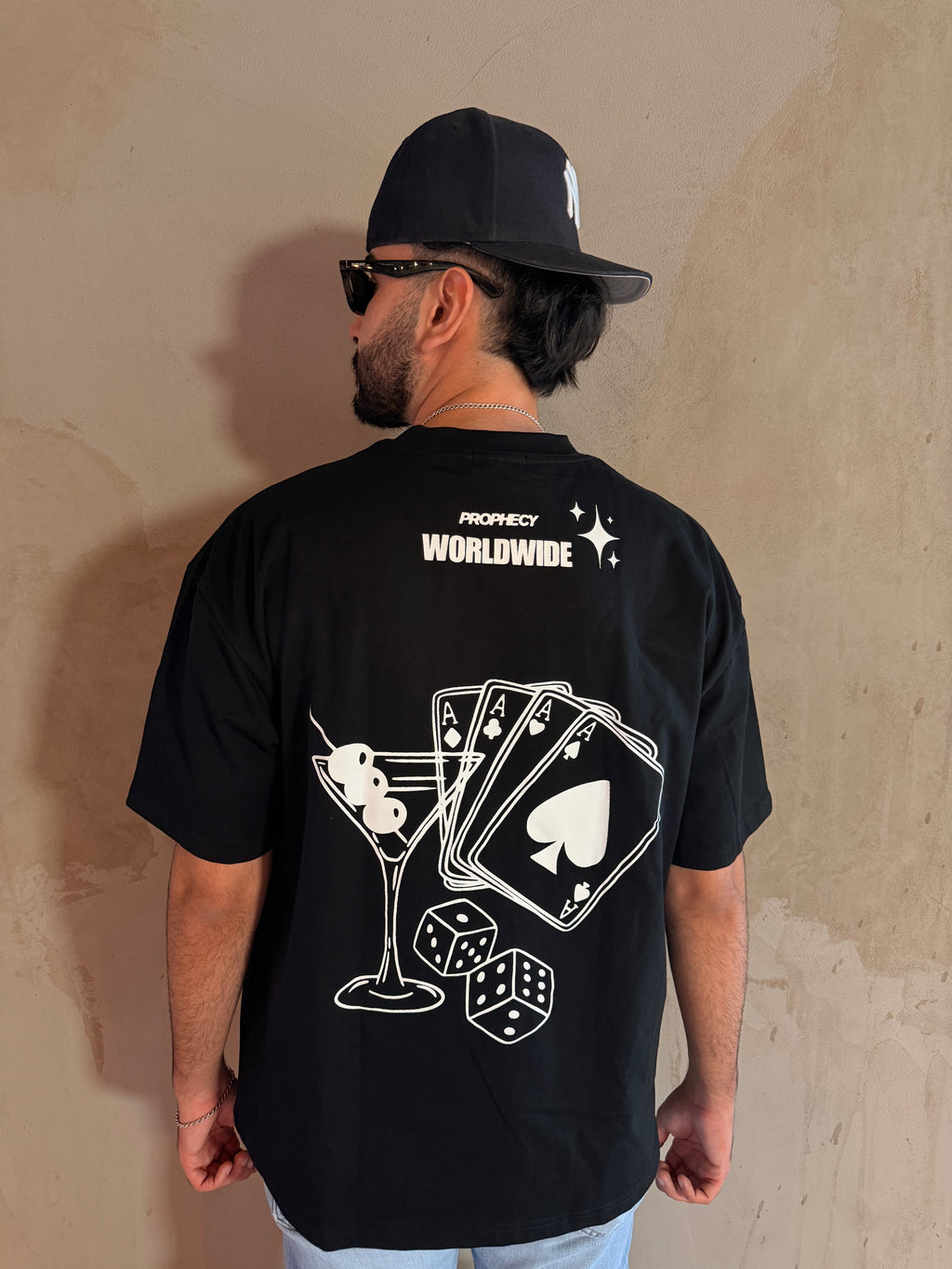 Onyx ' Casino' Oversized T Shirt