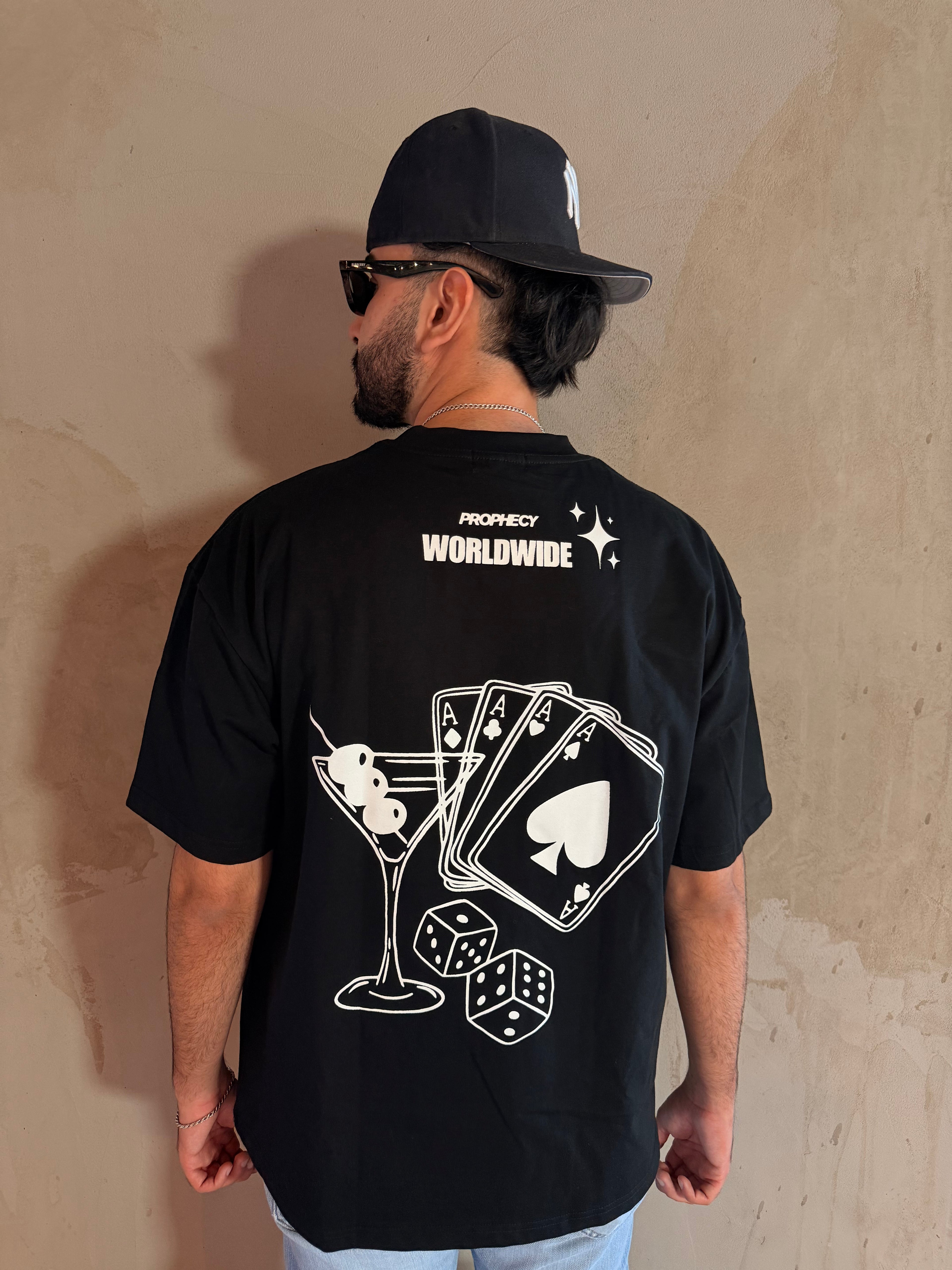 Onyx ' Casino' Oversized T Shirt