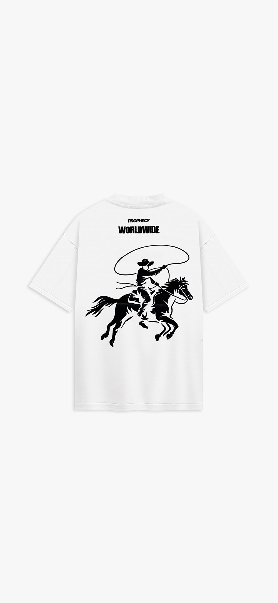 White 'Outlaw' Oversized T Shirt